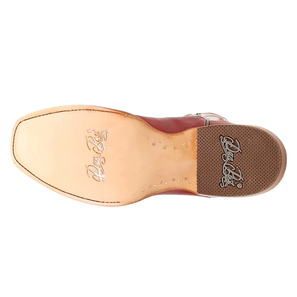 Adelaide Embroidered Square Toe Pull On Cowboy Boots