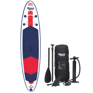 Aqua Leisure 11' Inflatable Stand-Up Paddleboard Drop Stitch w/ Oversized Backpack f/ Board & Accessories