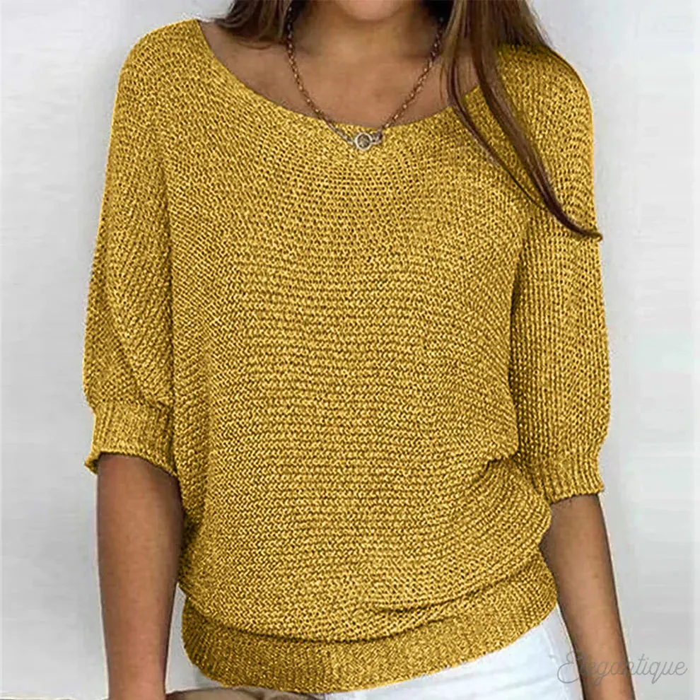 Autrielle Pullover | Trendy warmer Bootsausschnitt-Pullover für Damen im Winter