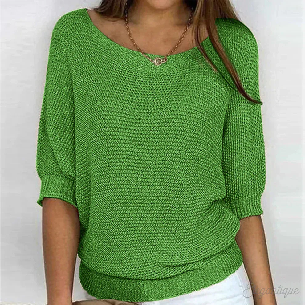 Autrielle Pullover | Trendy warmer Bootsausschnitt-Pullover für Damen im Winter