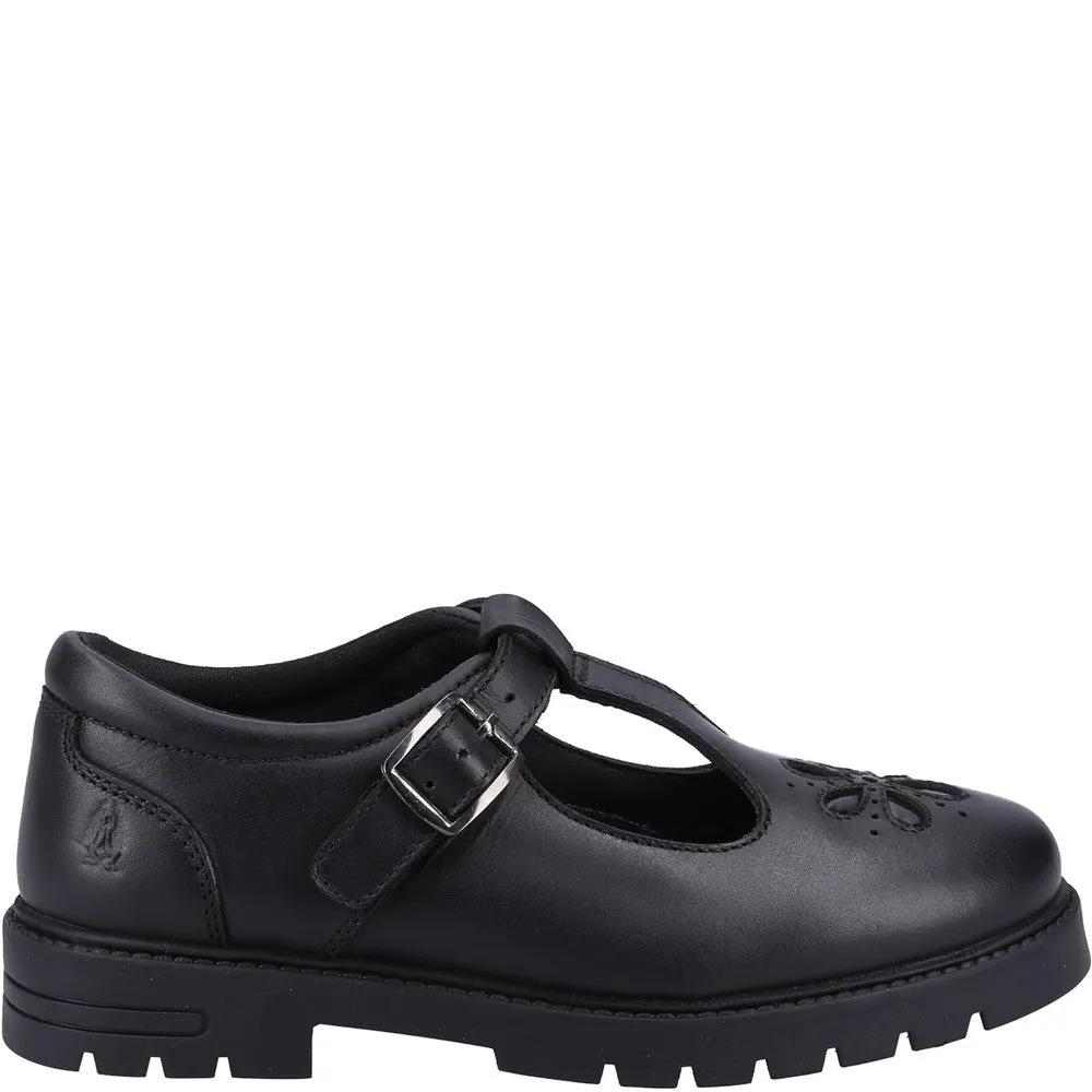 Black Fiona Junior School Shoes