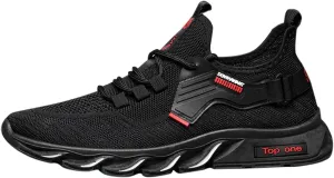 BORAMAX Men's Running Shoes Breathable Men's Tennis Shoes Lightweight Sneakers One Pedal Gym Casual Comfortable Shoes
