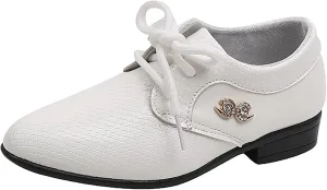 Boys Dress Shoes Kids Toddler Rhinestone British Style Oxfords Formal Shoes Casual Wedding Dance Party Dressy Shoes