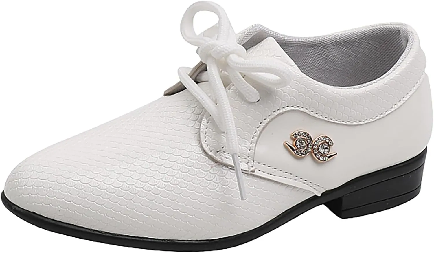 Boys Dress Shoes Kids Toddler Rhinestone British Style Oxfords Formal Shoes Casual Wedding Dance Party Dressy Shoes