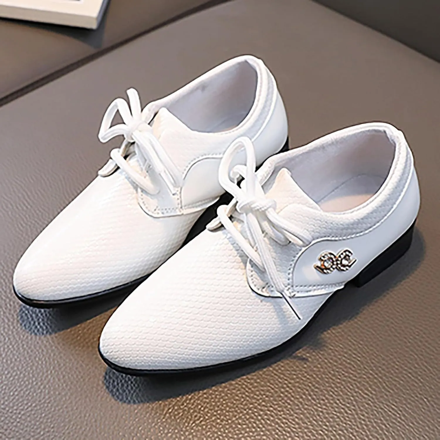 Boys Dress Shoes Kids Toddler Rhinestone British Style Oxfords Formal Shoes Casual Wedding Dance Party Dressy Shoes