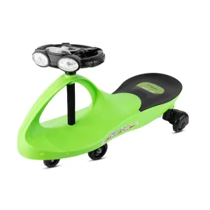 BUMTUM Baby Car, Kids Car, Swing Car for Kids, Car for Kids, Ride On for Kids, Magic Car for Kids, Push Rider Toy Car, Comfortable Seat with Backrest, 360° Rotating Steering with Music &Lights (Green)