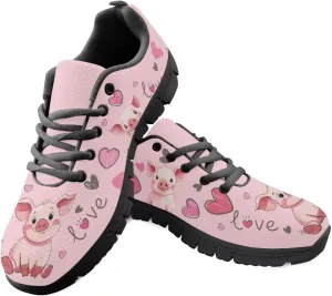 Casual Sneakers for Women Comfortable Running Shoes Lace Up Athletic Tennis Walking Footwear