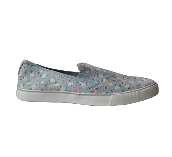 Cath Kidston Womens /Girls Prime Rose Fields Smart Slip on Trainers