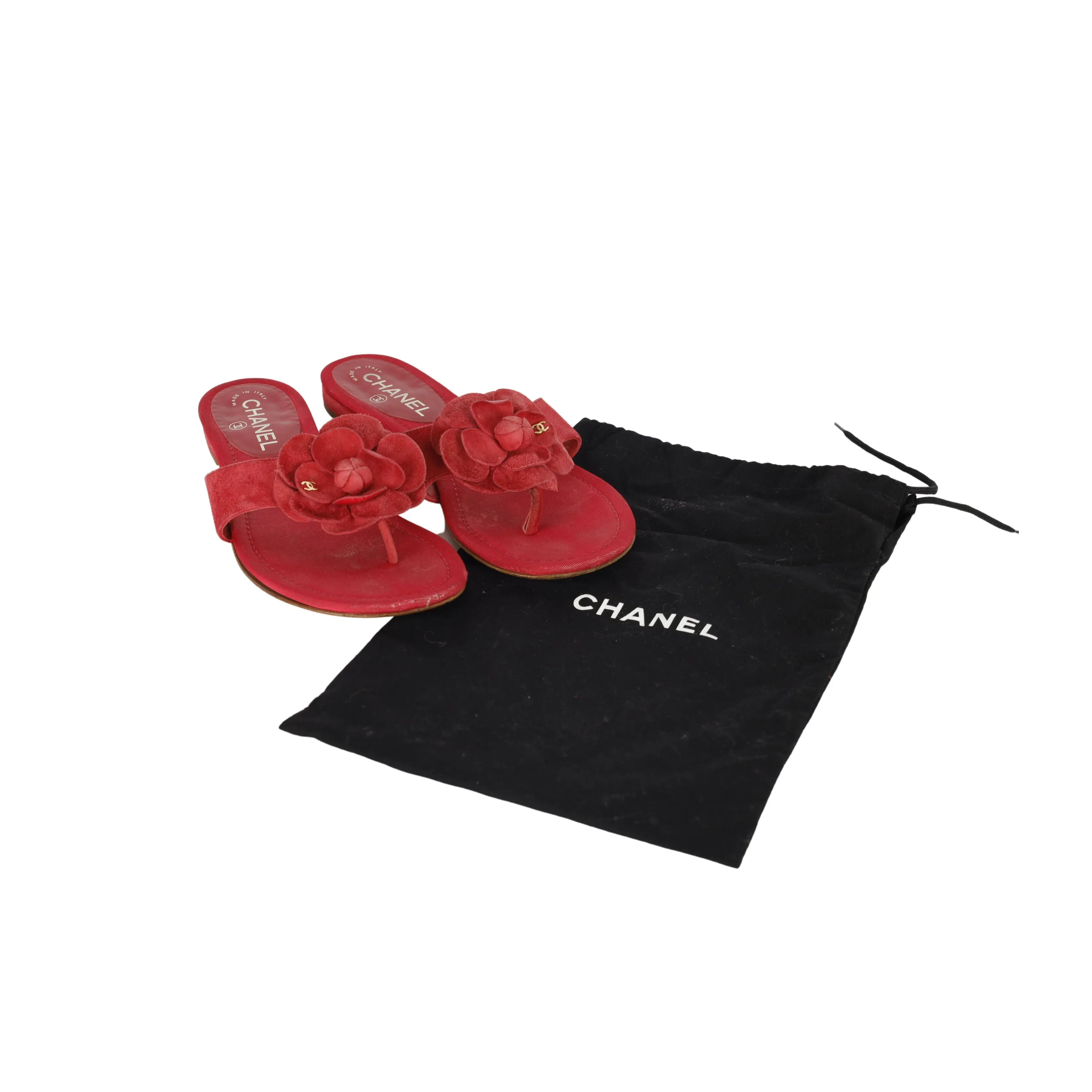 Chanel Camelia Flat Sandals - '10s
