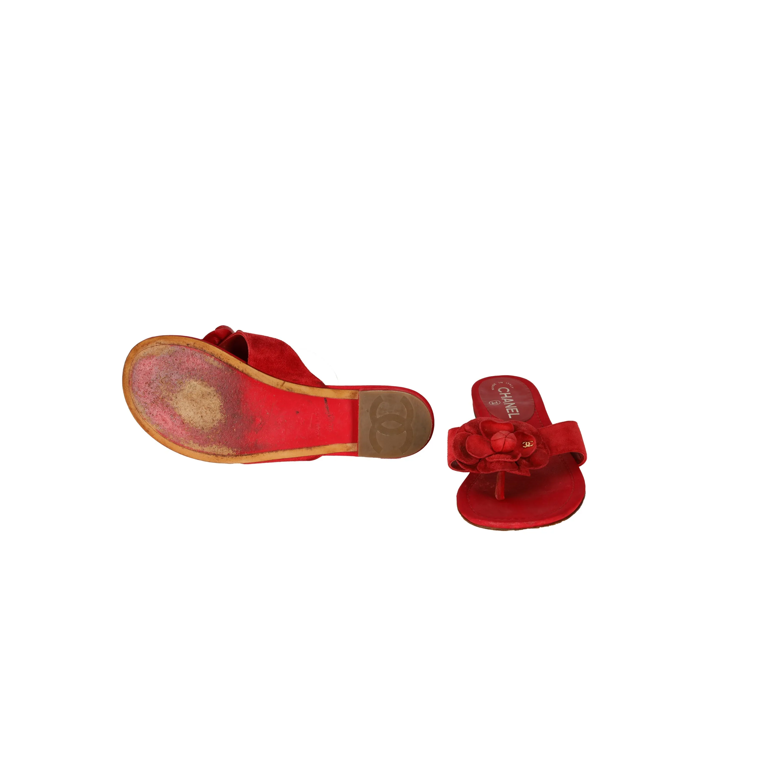 Chanel Camelia Flat Sandals - '10s