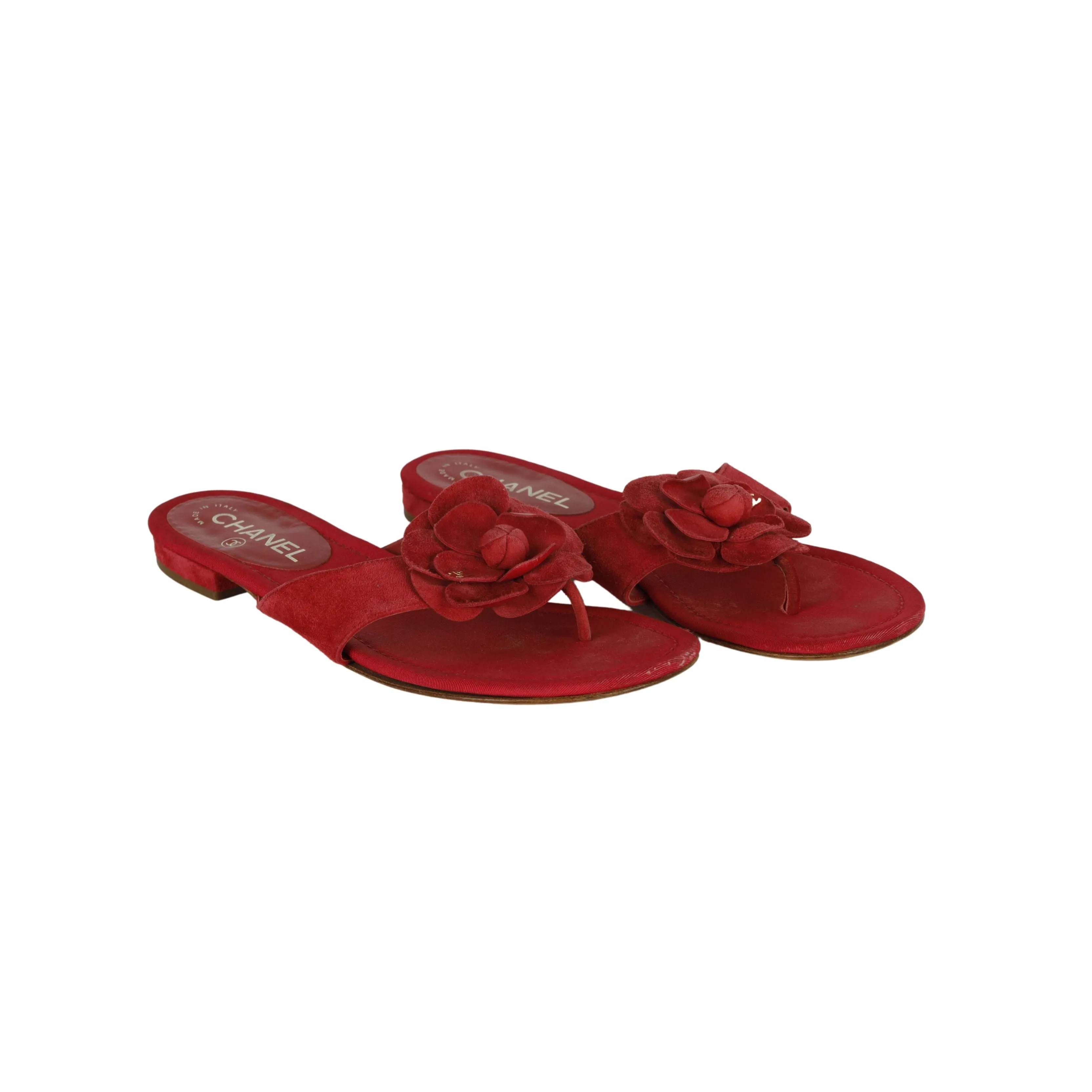 Chanel Camelia Flat Sandals - '10s