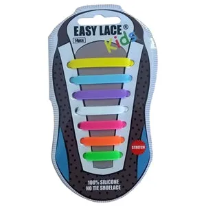 Easy Lace Kids Silicone Shoelaces 14 Pieces
