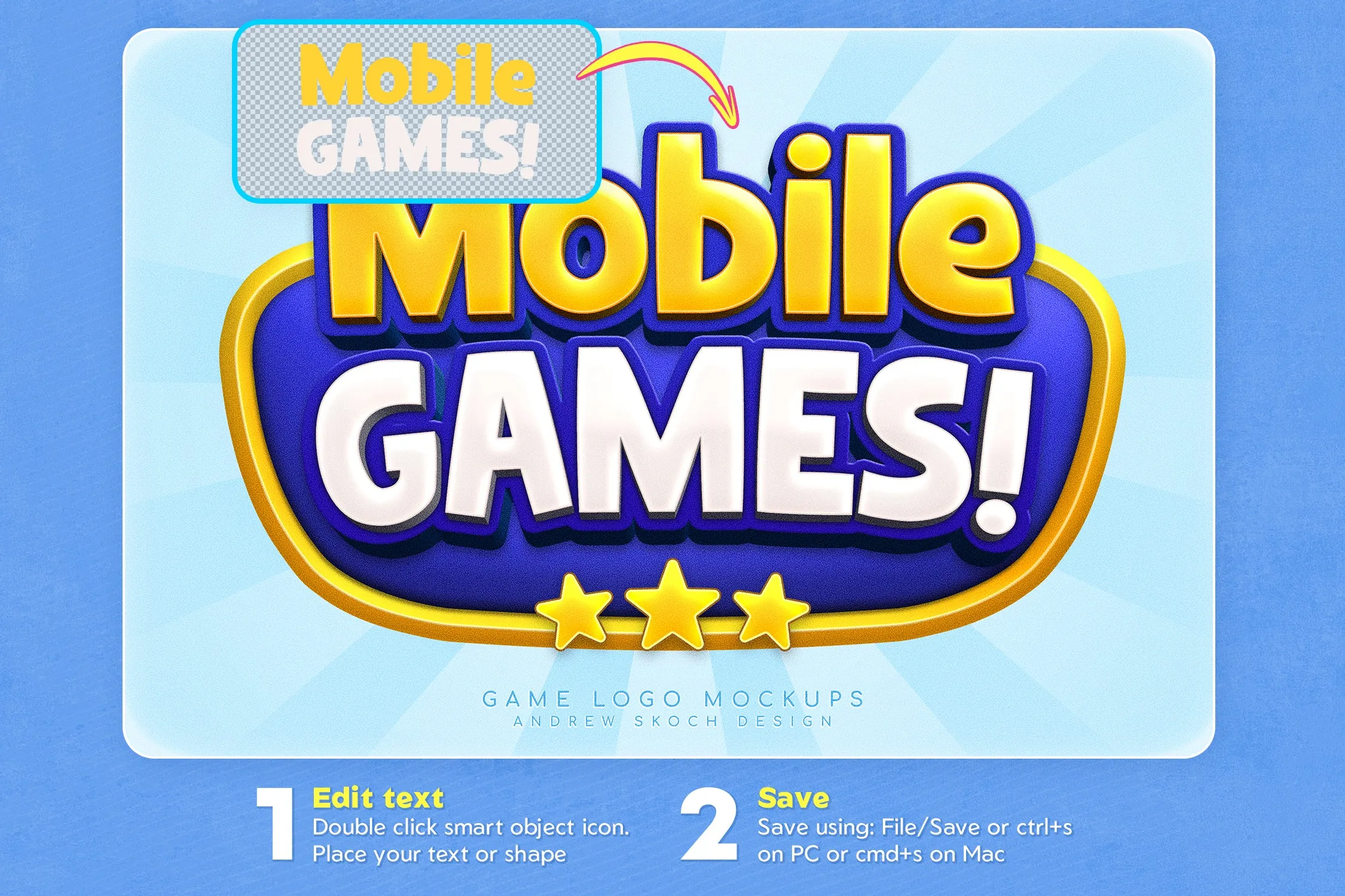 Game Logo Text Effect