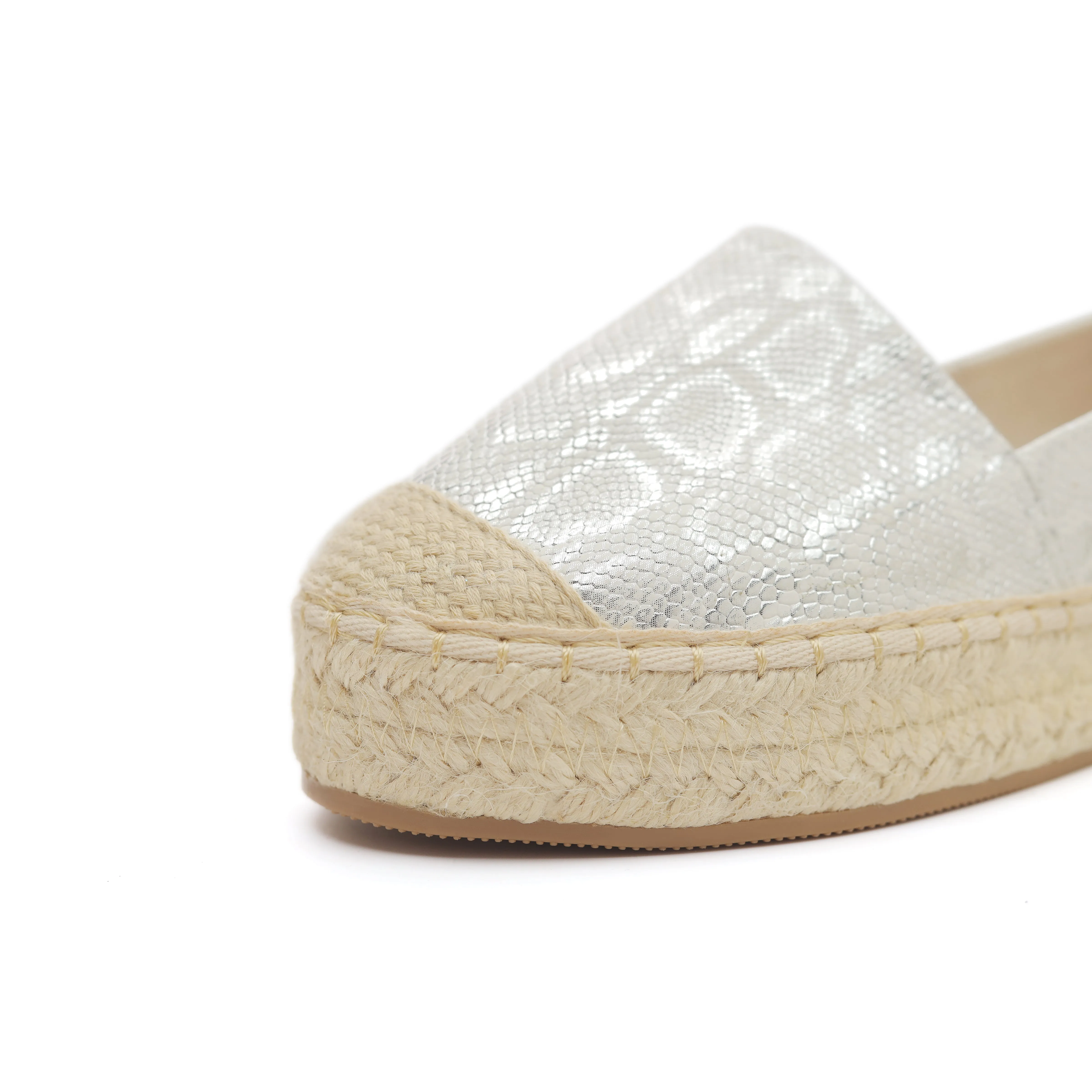 Glimmer Steps Espadrilles Sliver