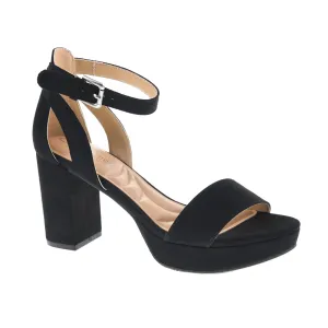 Go On Black Suede Heel