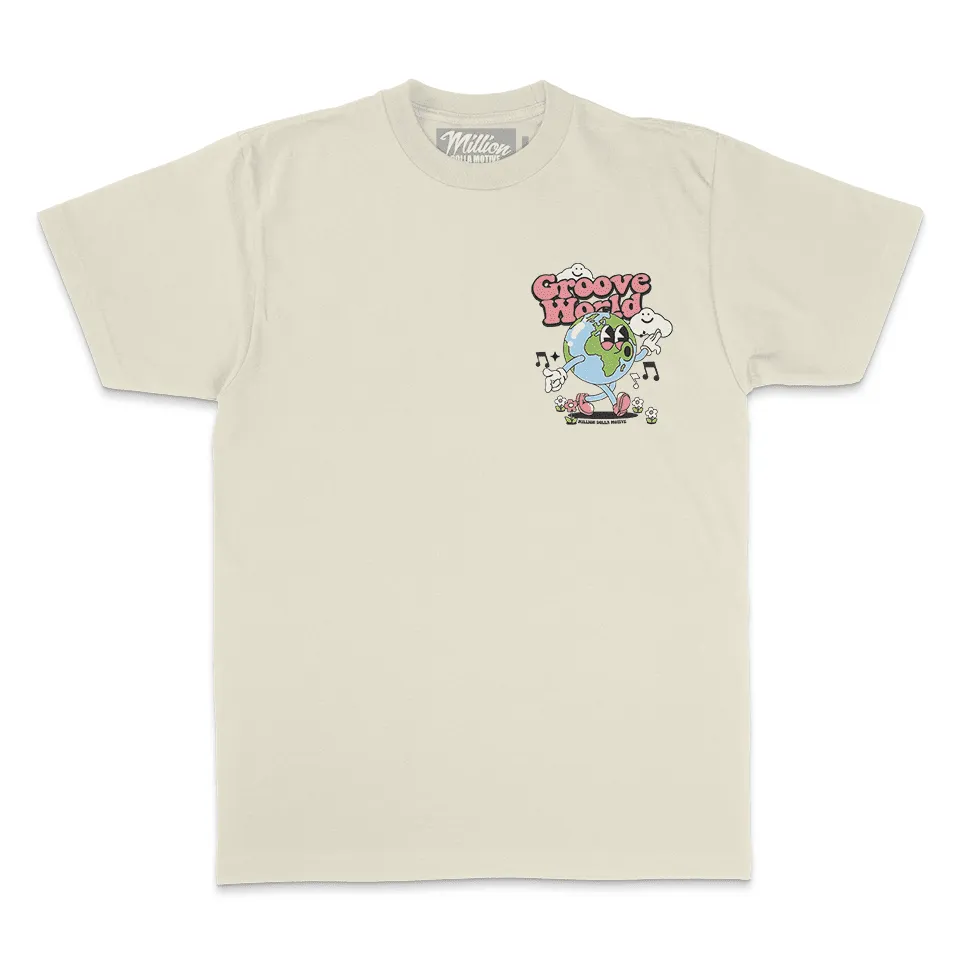Groove World - Natural Sail T-Shirt