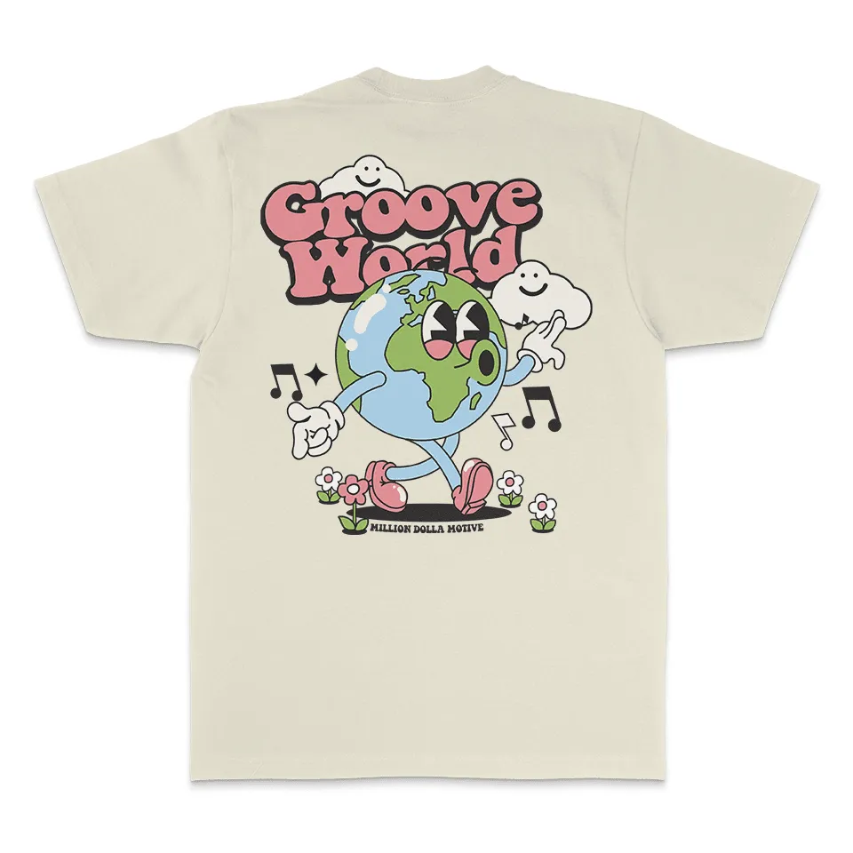 Groove World - Natural Sail T-Shirt