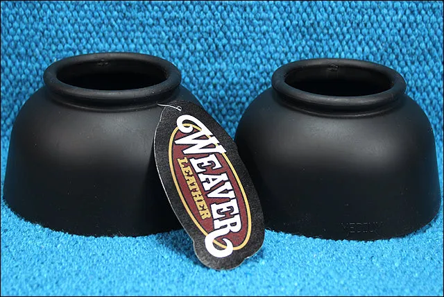 Heavy-Duty Rubber Pull-On Horse Bell Boots Medium By Weaver Leather