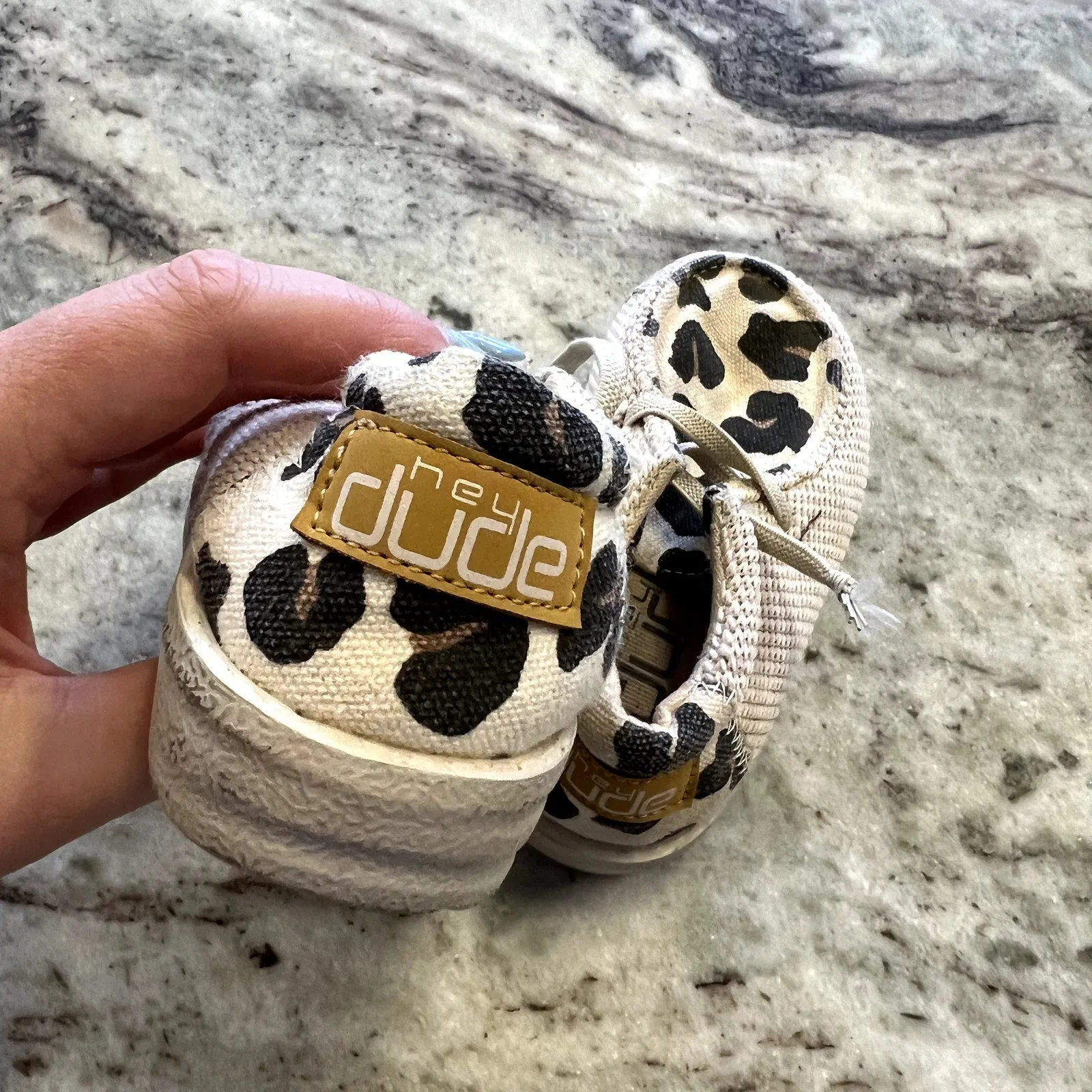Hey Dude Baby Girls Slip On Leopard Shoes Size 6