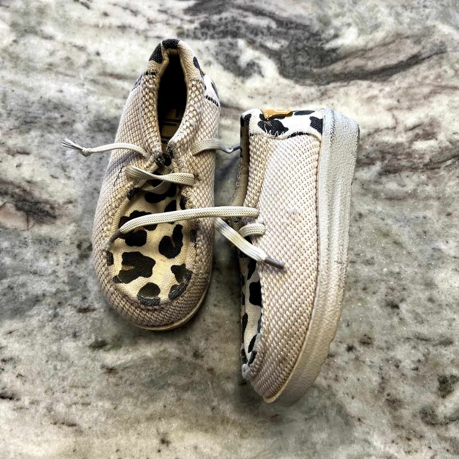 Hey Dude Baby Girls Slip On Leopard Shoes Size 6