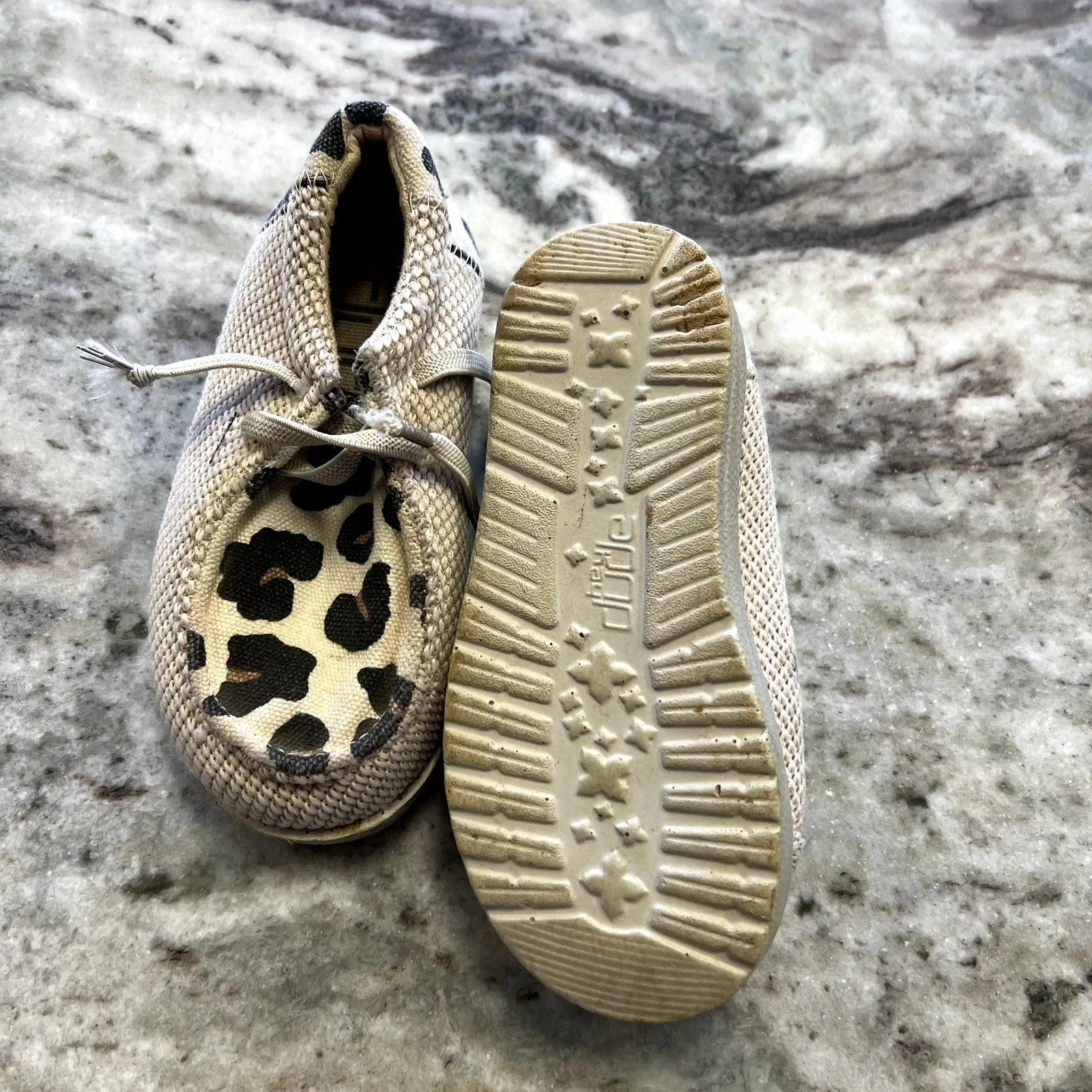 Hey Dude Baby Girls Slip On Leopard Shoes Size 6