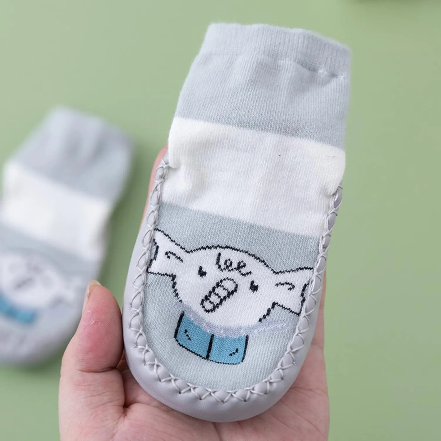Infant Toddler Shoes Soft Sole Toddler Shoes Cartoon Animal Print Non Slip Breathable Socks Toddler Sandals Size