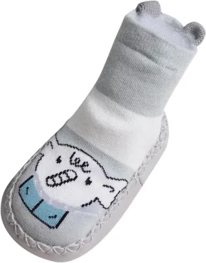 Infant Toddler Shoes Soft Sole Toddler Shoes Cartoon Animal Print Non Slip Breathable Socks Toddler Sandals Size