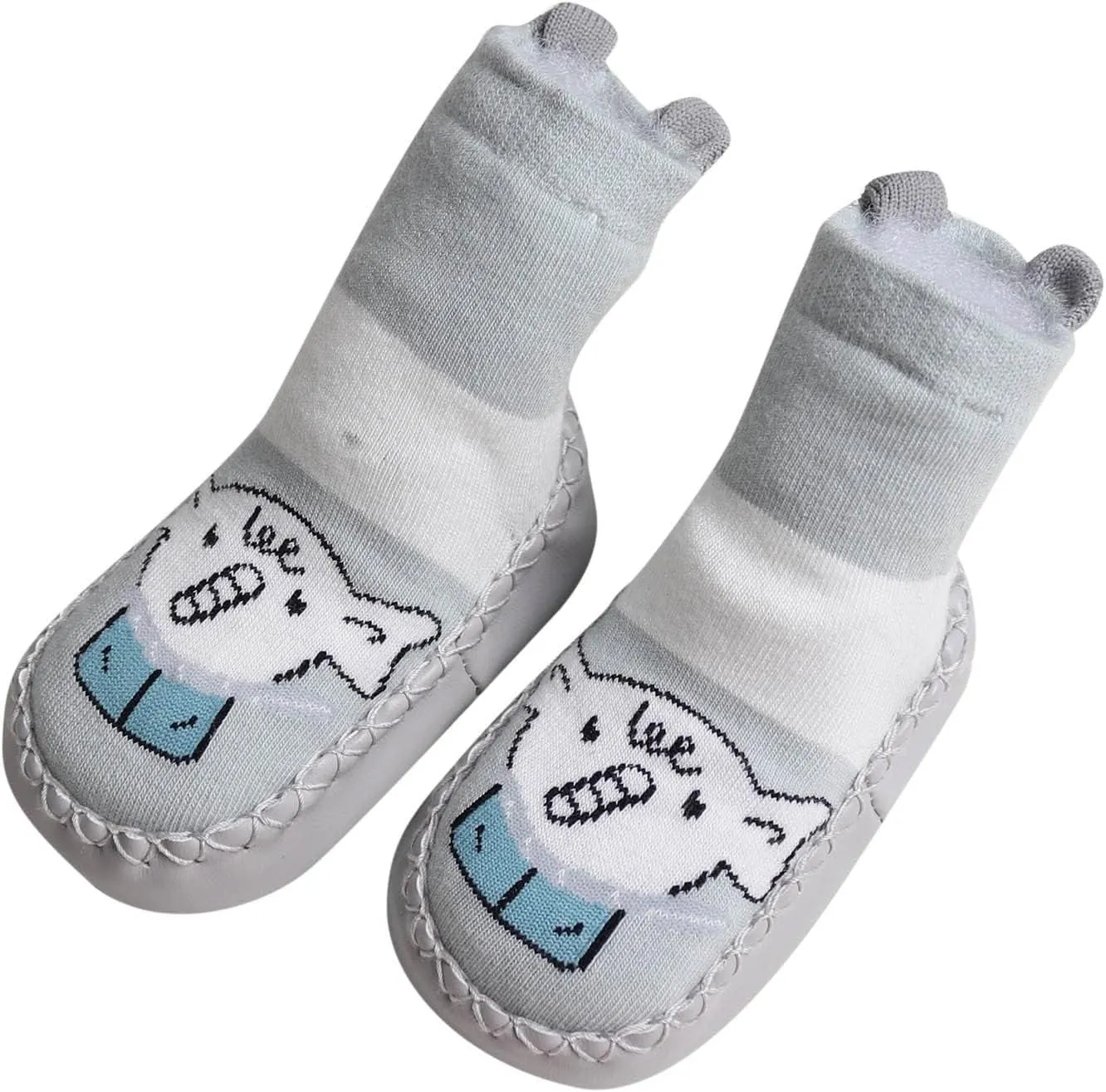 Infant Toddler Shoes Soft Sole Toddler Shoes Cartoon Animal Print Non Slip Breathable Socks Toddler Sandals Size