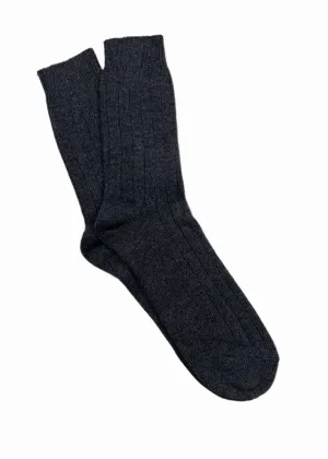 Irish Merino Wool Socks | Charcoal