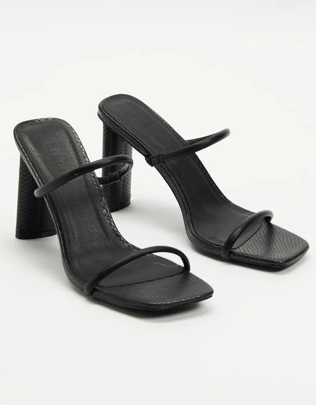 Johana Heel - Black Scale
