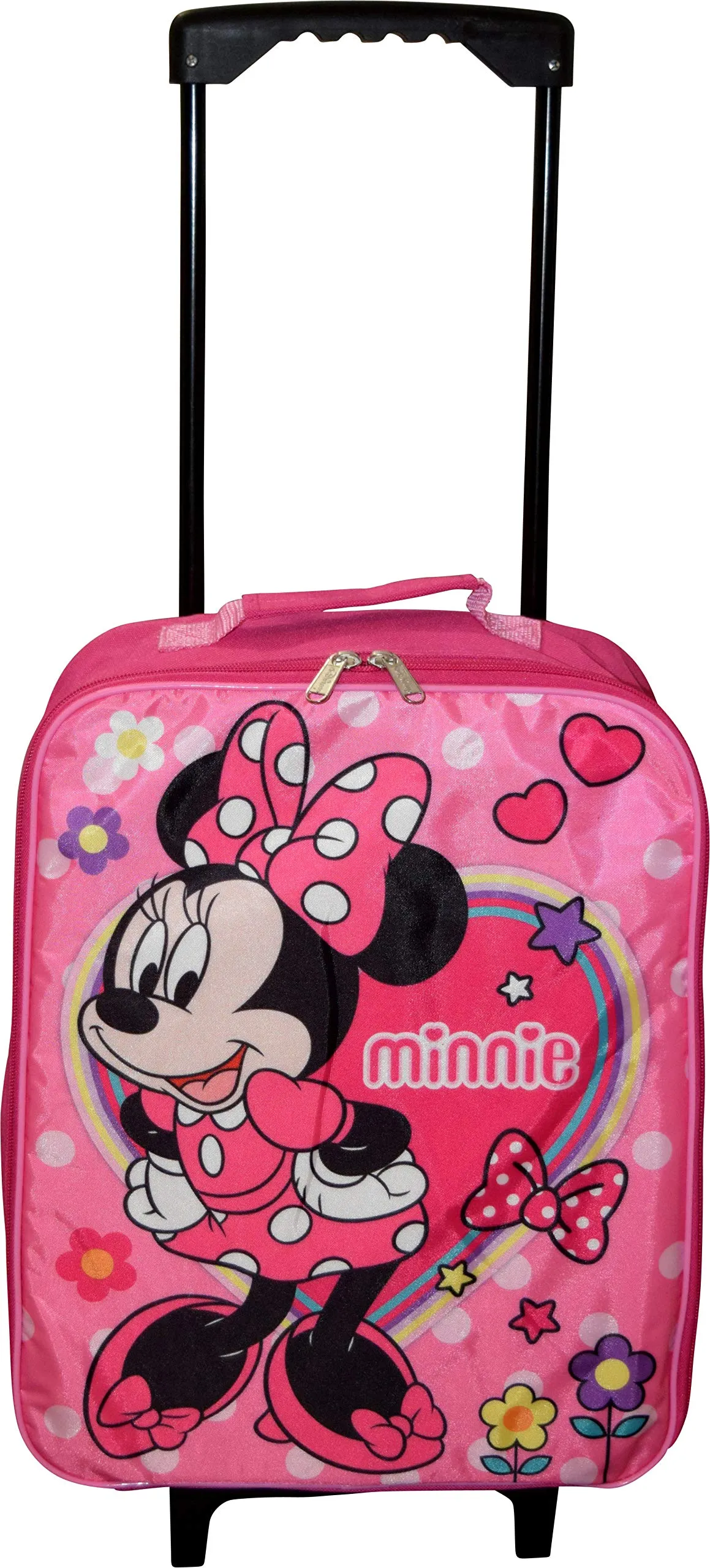 Junior Minnie Mouse 15" Collapsible Wheeled Pilot Case - Rolling Luggage