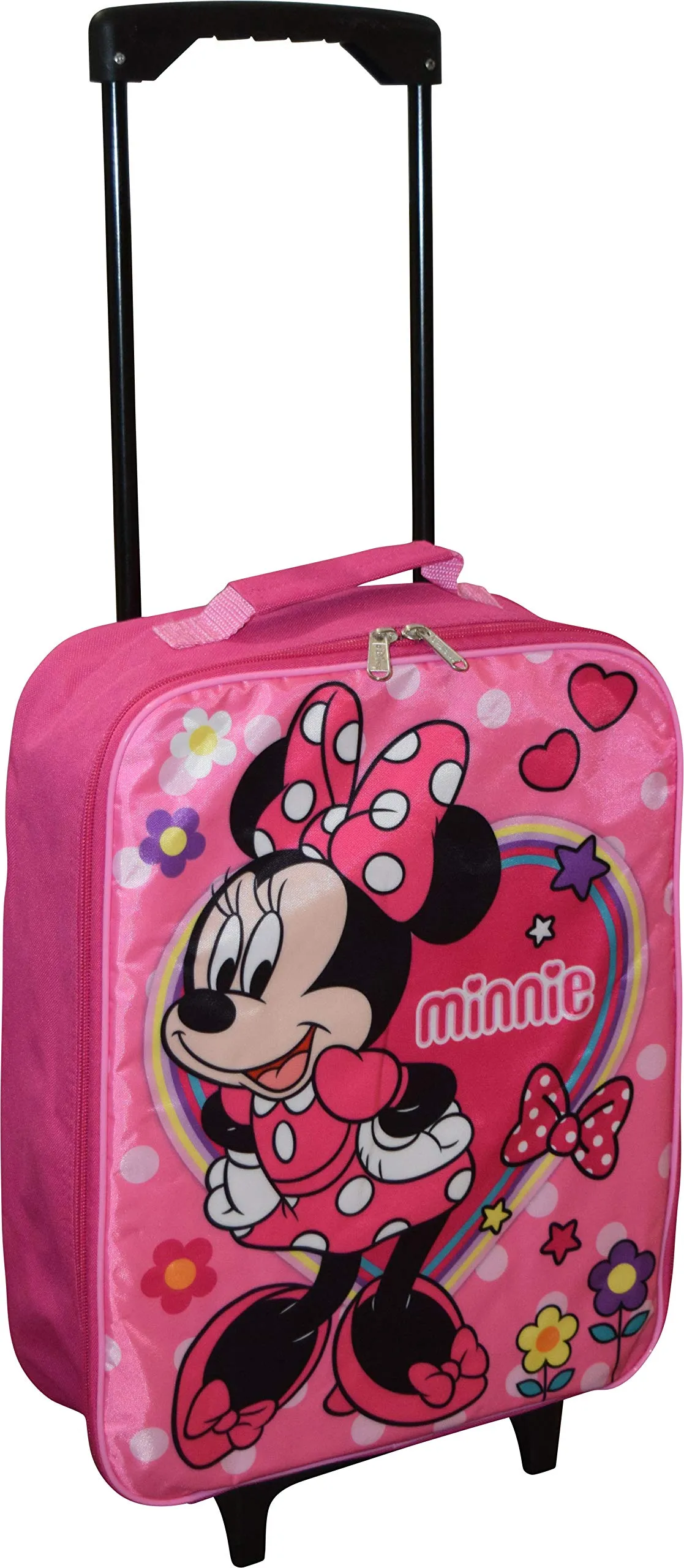 Junior Minnie Mouse 15" Collapsible Wheeled Pilot Case - Rolling Luggage
