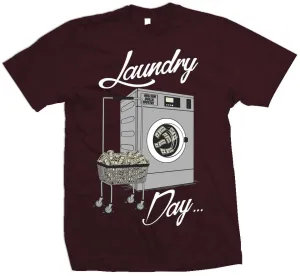 Laundry Day - Maroon T-Shirt