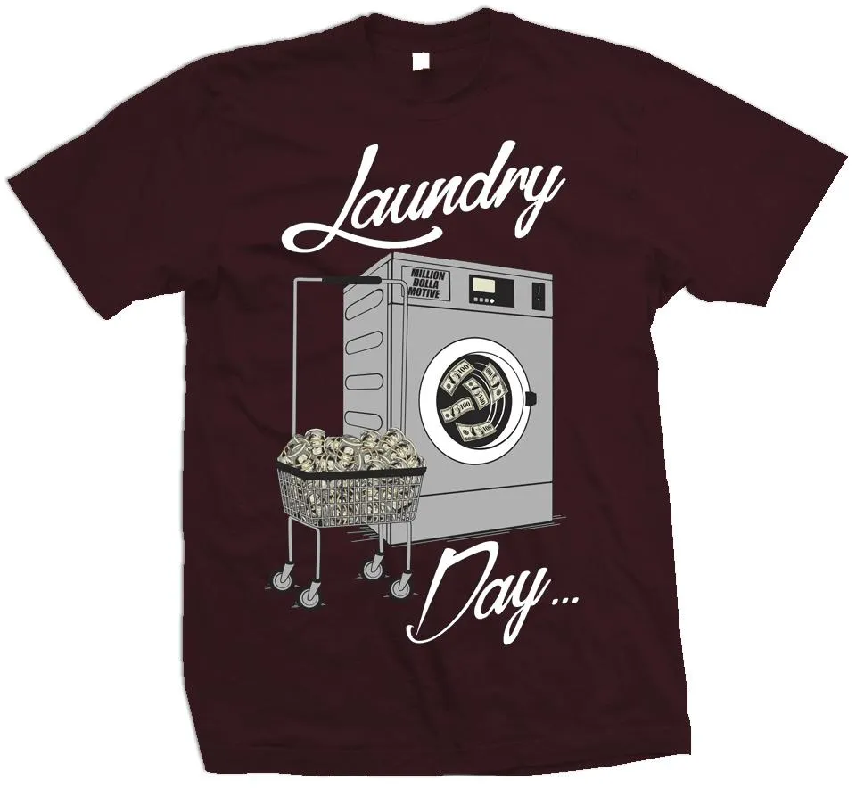 Laundry Day - Maroon T-Shirt
