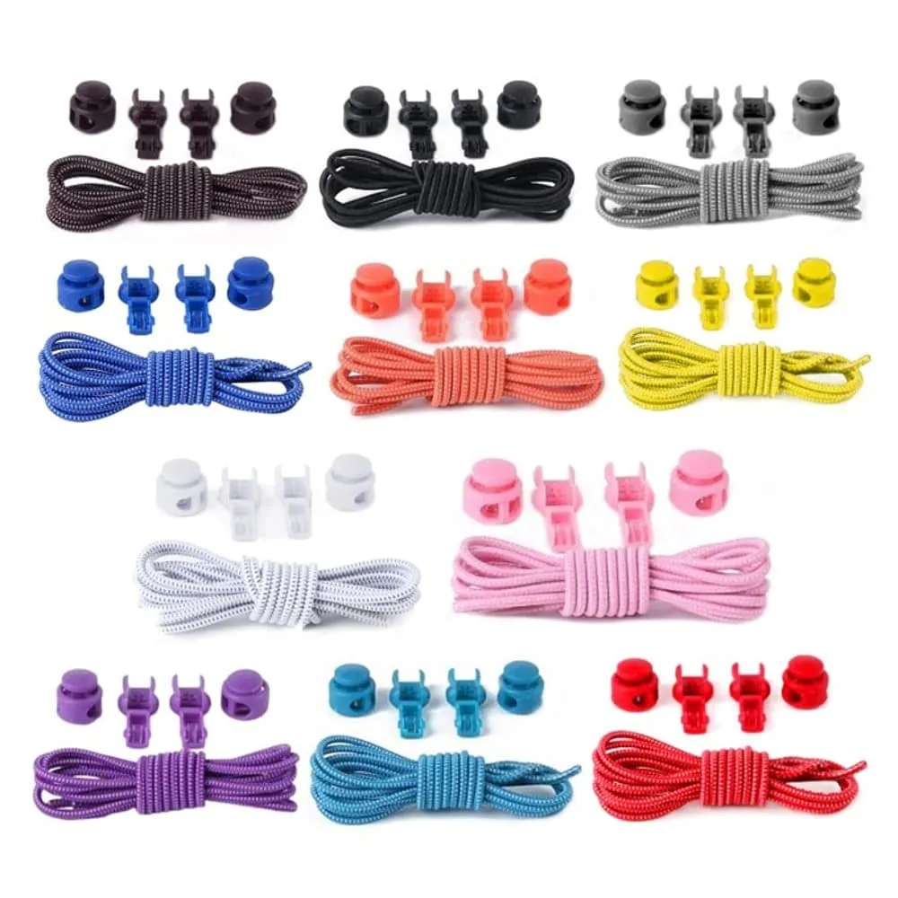 Lazy No-Tie Elastic Speed Shoelaces - White