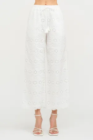 MANDY BIARRITZ EMBROIDERED PANTS