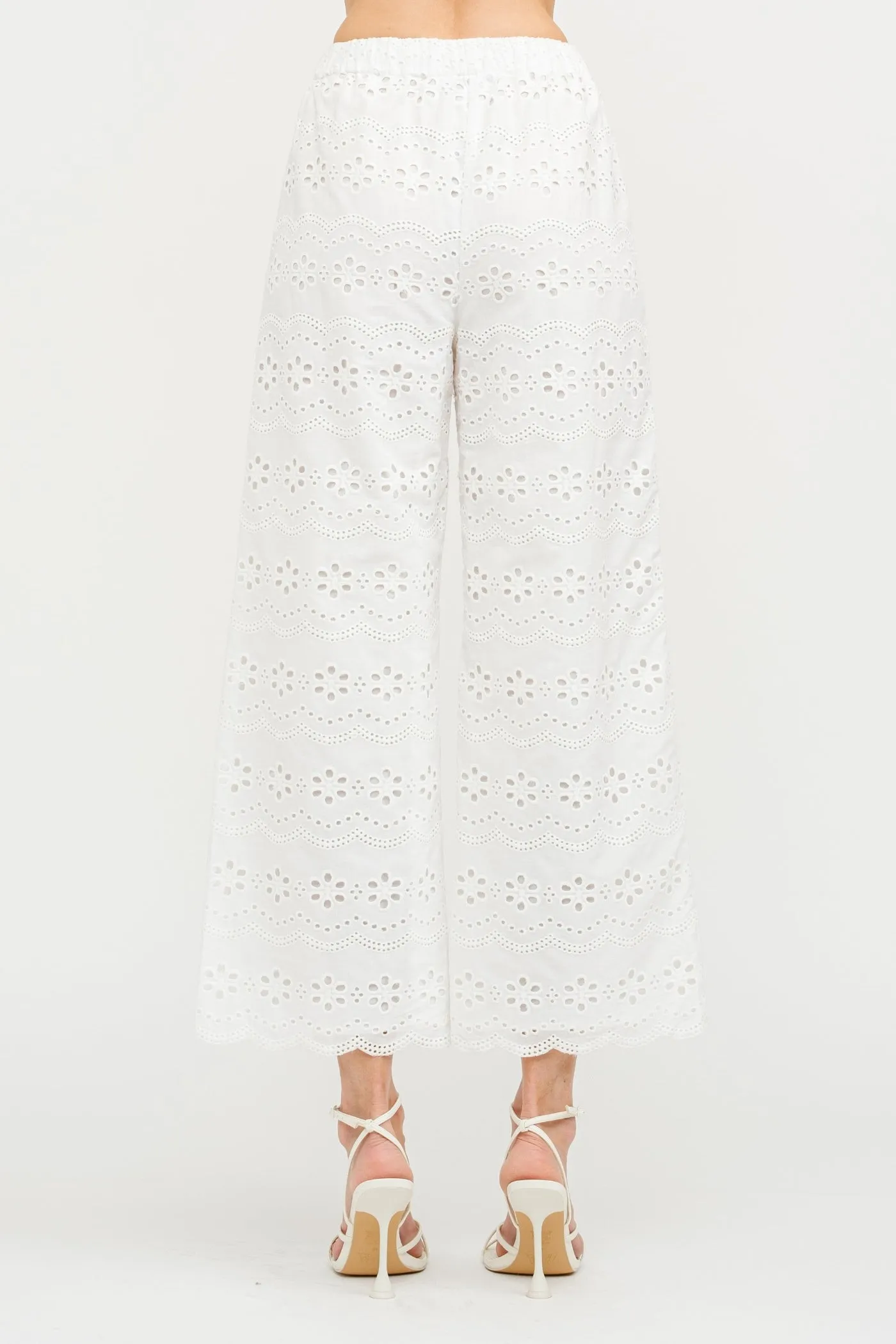 MANDY BIARRITZ EMBROIDERED PANTS