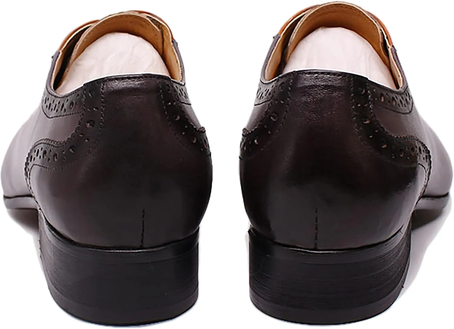Men's Oxford Shoes Brogues Dress Shoes Classic Lace-Ups Business Casual Wedding Party Shoe,Grey-46