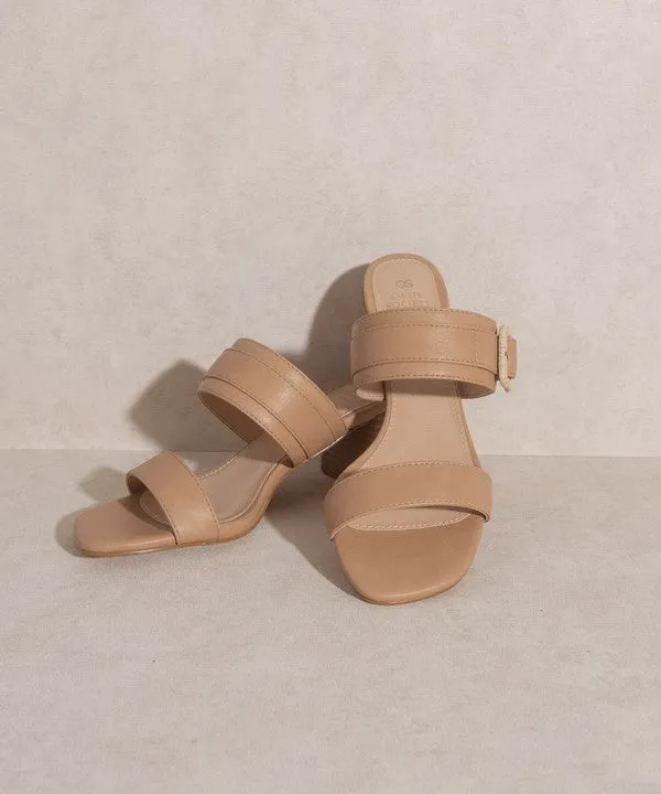 OASIS SOCIETY Nicole   Buckle Block Heel