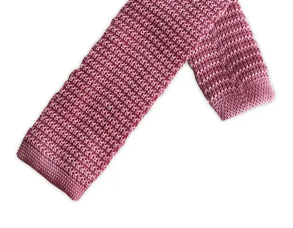 Pastel Pink Knitted Silk Tie
