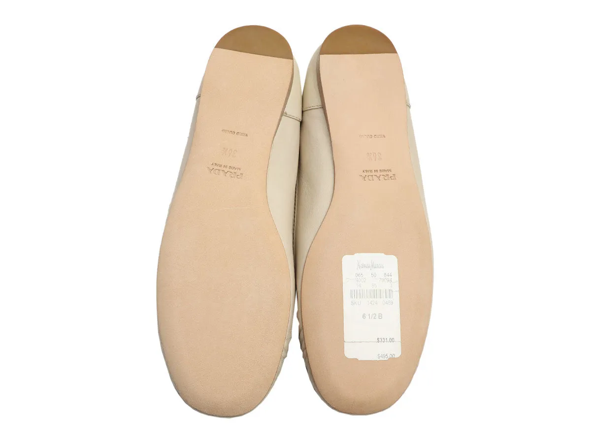 Prada Beige Leather Loafer