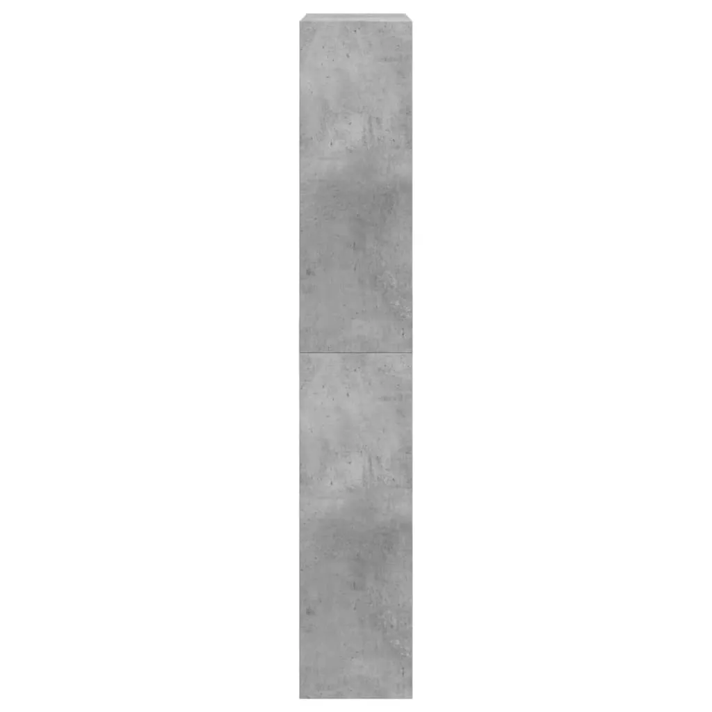 Shoe Cabinet Concrete Grey 60x21x125.5 cm Engineered Wood