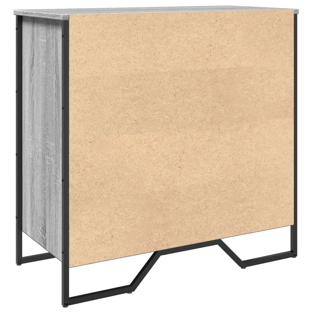 Shoe Cabinet Grey Sonoma 80x38x78 cm Engineered Wood