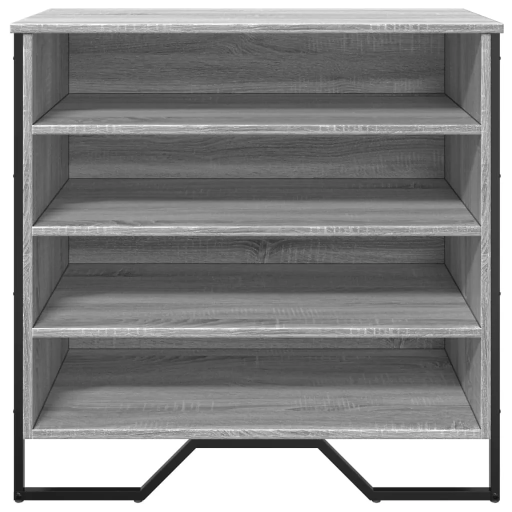 Shoe Cabinet Grey Sonoma 80x38x78 cm Engineered Wood