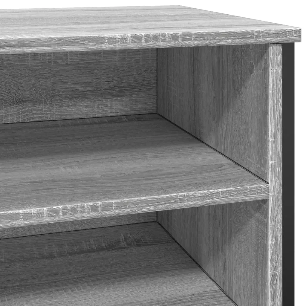 Shoe Cabinet Grey Sonoma 80x38x78 cm Engineered Wood