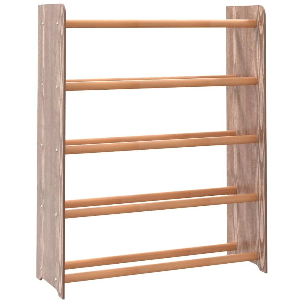 Shoe Rack Brown 65x24x81 cm Engineered Wood