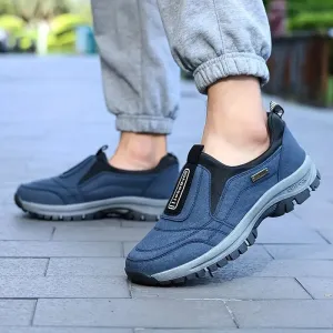 Stijlvolle Denim Sneakers – Blauwe Casual Schoenen met Zwart Accent, Lichtgewicht & Ademend
