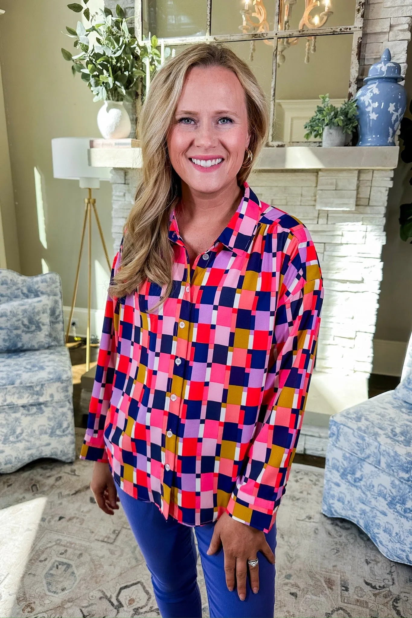 The Ronan Check Me Out Top by Michelle McDowell