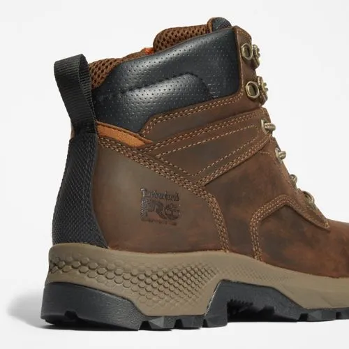 TIMBERLAND 6" BROWN TITAN EV COMP TOE WORK BOOT