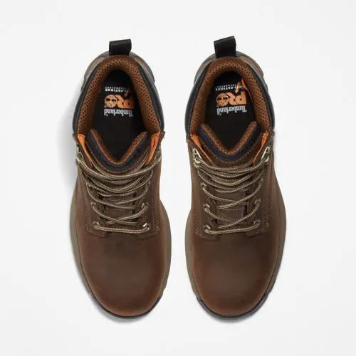 TIMBERLAND 6" BROWN TITAN EV COMP TOE WORK BOOT